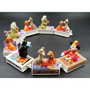 McDonalds Happy Meal Toys 1998 Disney VHS Train Set of 8 Lady and The Tramp